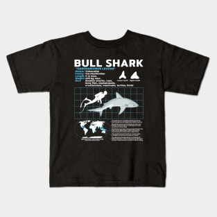 Bull Shark Fact Sheet Kids T-Shirt